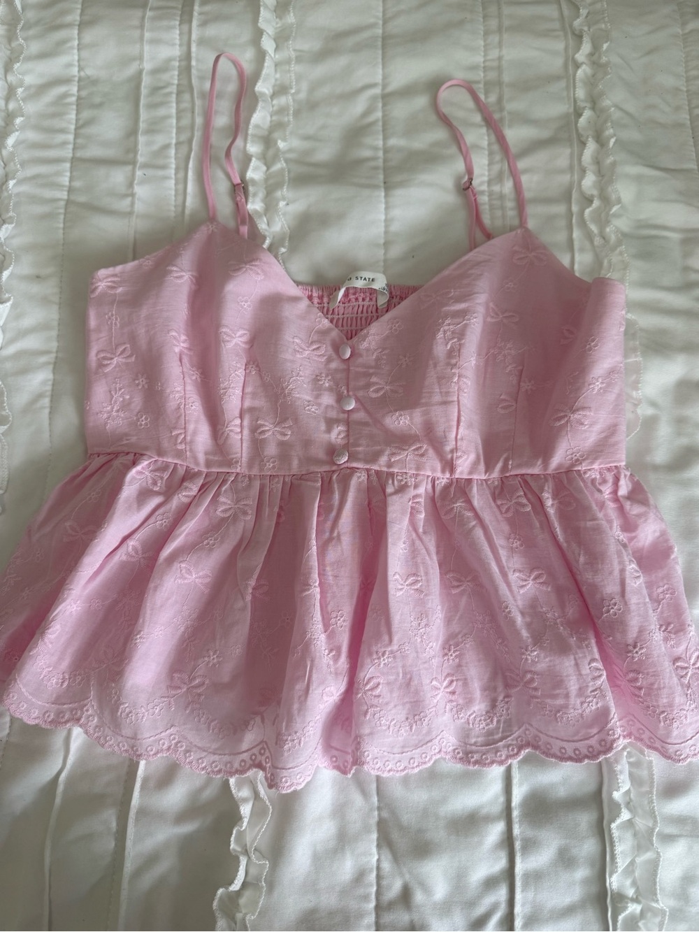 Altar’d State tops size small like new. Pink and pink floral - Picture 4 of 13